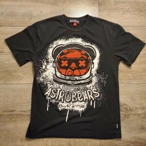 Black Pike T-Shirt Astrobears Black Tee with Red Bear Size Large